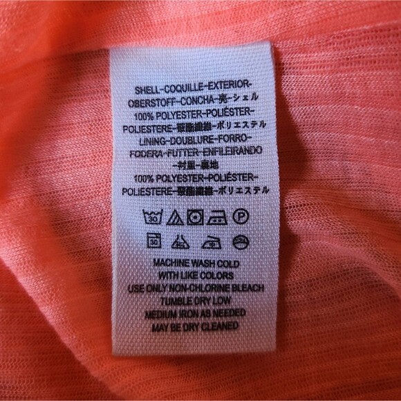 Free People Just a fling coral o-ring halter tank large boho breathable … - Picture 4 of 5